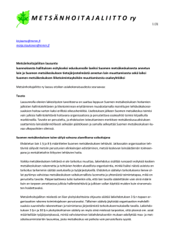 Liite 11. MHL lausunto metsäkeskusuudistuksesta 13 6 2014.pdf