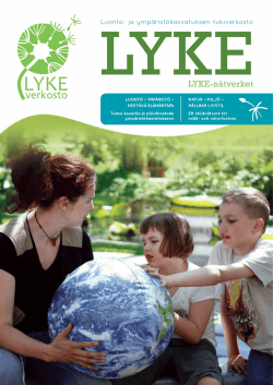 LYKE-lehti - Suomen luonto- ja ympäristökoulujen liitto