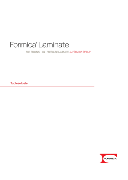 Formica ® laminate product data sheet PDF