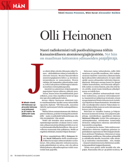 Lue Hän-henkilöhaastattelu Olli Heinosesta (SK 18/2008; pdf
