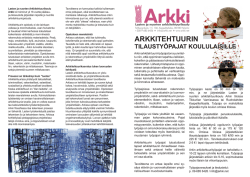 Työpajat koululuokille - Lasten ja nuorten Arkkitehtuurikoulu Arkki