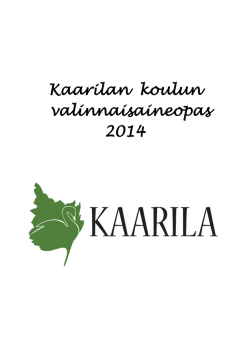 KAARILA VALINNAISAINEOPAS 2014-5.pdf