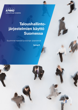 Taloushallintojärjestelmien käyttö Suomessa