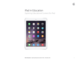 iPadille saatavaan oppimissisältöön tutustuminen