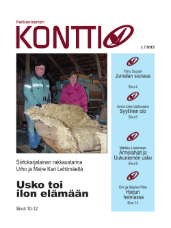 Kontti 1/2015 - Parikanniemis&auml;&auml;ti&ouml;