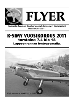 Flyer 1/2011 - Karjalan Ilmailumuseo