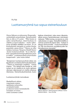 Luottamusryhmä - Tampereen Rudolf Steiner