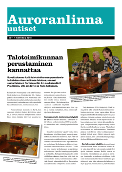 Auroranlinna Uutiset 1/2010