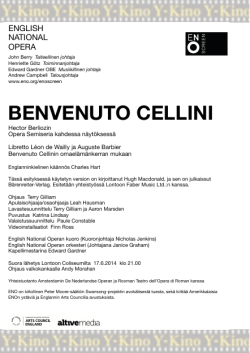 käsiohjelma netti Cellini 201411109.key - Y-Kino
