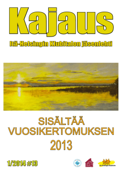 Itä-Helsingin Klubilehti Kajaus-2014-01