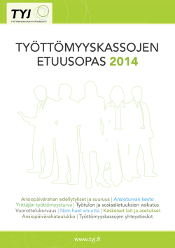 Työttömyyskassojen etuusopas 2014, pdf
