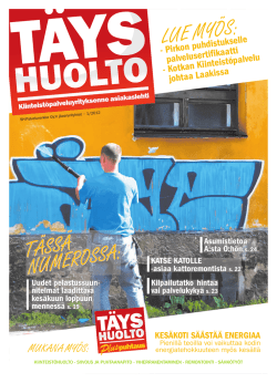 pdf TäysHuolto nro 1/2012 - Kiinteistöpalvelu Lintula