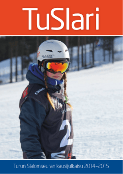 Turun Slalomseuran kausijulkaisu 2014–2015