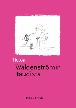 Waldenströmin taudista - Suomen Syöpäpotilaat ry