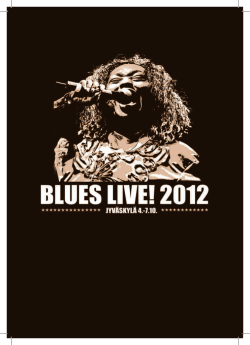 Ohjelmalehti - Blues Live!