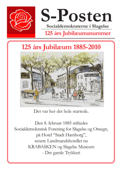 S-Posten 125 år - Socialdemokraterne