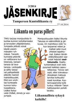 Jäsenkirje 3 2014.pdf - Tampereen Kuntoliikunta ry