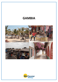 Gambian kohdeopas - Air Finland Holidays