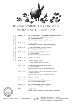 (pdf, 364K). - Societas pro Fauna et Flora Fennica