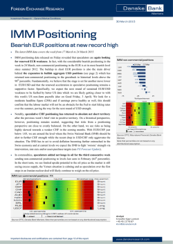 IMM Positioning - Bearish EUR positions at new