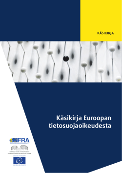 Käsikirja Euroopan tietosuojaoikeudesta