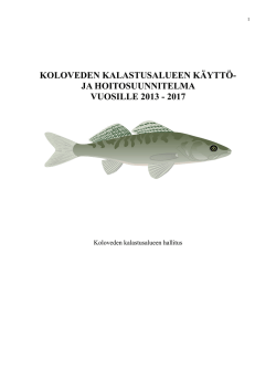 ja hoitosuunnitelma.pdf - Koloveden kalastusalue