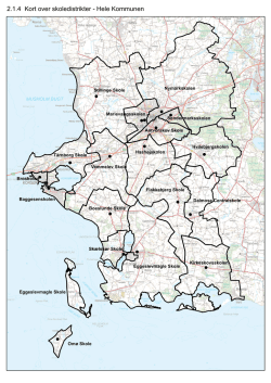 2.1.4 Kort over skoledistrikter - Hele Kommunen