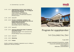 Program for sygeplejersker - Aarhus Universitetshospital