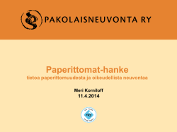 Paperittomat -hanke_Paperittomana_peruskoulussa_seminaari