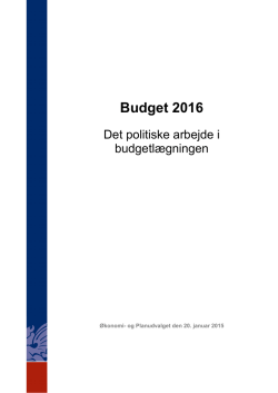 Budgetvejledning  - Bornholms Regionskommune