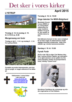 plakat - Lystrup & Elev kirker