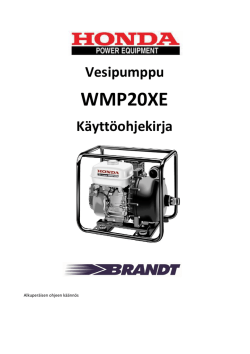 WMP20XE 2012 -käyttohjekirja (.pdf, 1.56 MB)