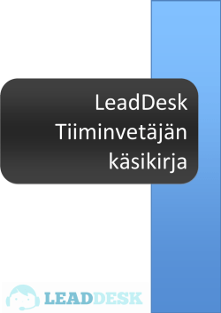 LeadDesk Tiiminvetäjän käsikirja