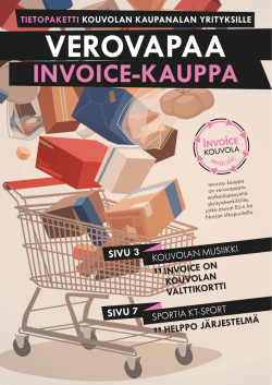INVOICE-KAUPPA - Kouvola Innovation Oy
