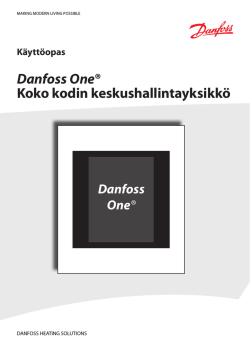 Danfoss One® Koko kodin keskushallintayksikkö