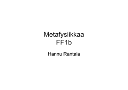 Metafysiikkaa FF1b