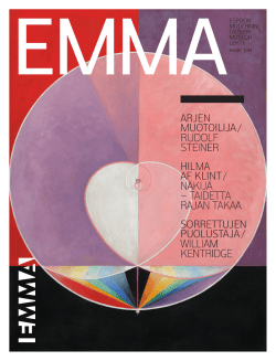 EMMA-lehti 1/2014 (pdf) - EMMA - Espoon modernin taiteen museo