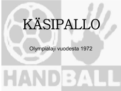 Tätä on KÄSIPALLO - Suomen Käsipalloliitto