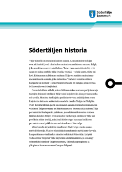 Södertäljen historia - Destination Södertälje