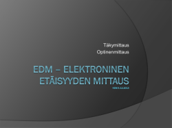 EDM – Elektroninen etäisyyden mittaus