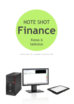 Note Shot Finance STARTer - kassaohjelmisto