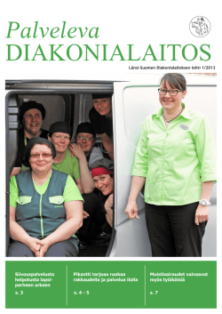 Lehti 01/13 - Länsi-Suomen Diakonialaitos