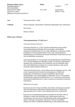 Helsingin hallinto-oikeuden tekstiä