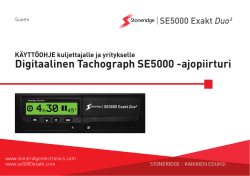 Kuljettajaosa - SE5000 Digital Tachograph from Stoneridge