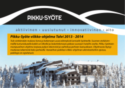 Pikku-Syöte viikko-ohjelma Talvi 2013