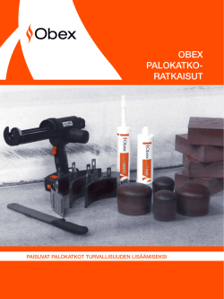 Obex™ palokatkoratkaisut - Obex Firestop Solutions