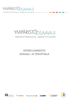 OPISKELUAINEISTO SOSIAALI- JA TERVEYSALA