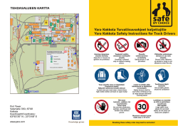 Yara Kokkola kuljettajien turvallisuusohjeet 1.3.2014