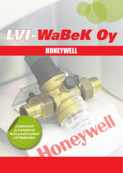 Honeywell-tuotteet - LVI