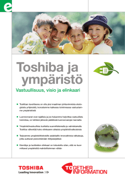 Toshiba ja ympäristö